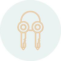 Surrogate Key Vector Icon