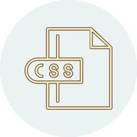 icono de vector de archivo css