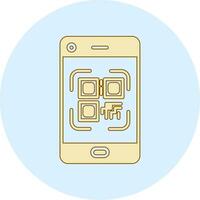 Smartphone Qr Code Vector Icon