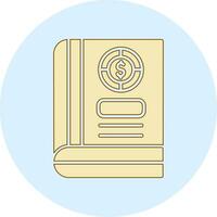 icono de vector de libro de contabilidad