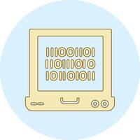 Binary Code Vector Icon