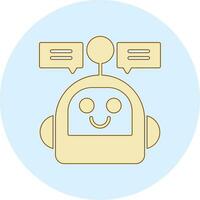 icono de vector de chatbot