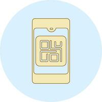 icono de vector de código qr