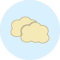 icono de vector de nube