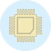 icono de vector de cpu