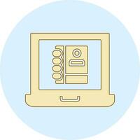 Laptop User Vector Icon
