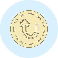 U Turn Vector Icon