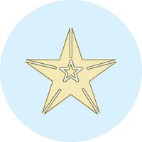 icono de vector de estrella de mar