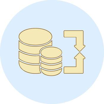Data Migration Vector Icon