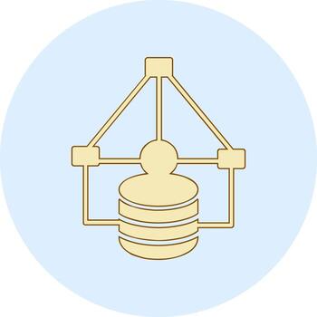 icono de vector de flujo de datos