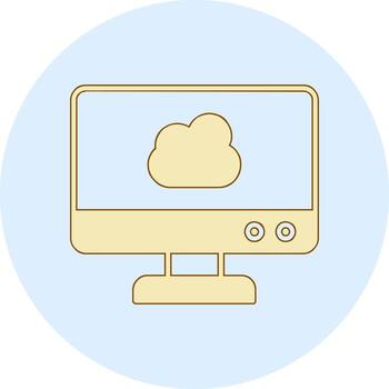 Cloud Computing Vector Icon