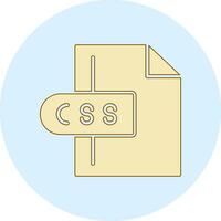 icono de vector de archivo css