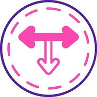 T Junction Vector Icon