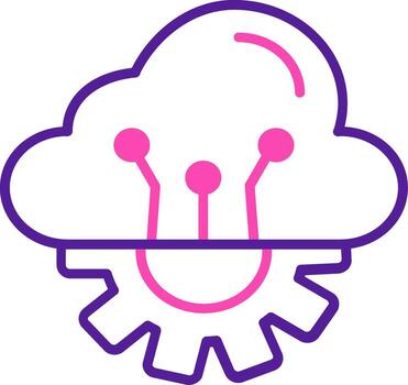 Cloud Computing Vector Icon
