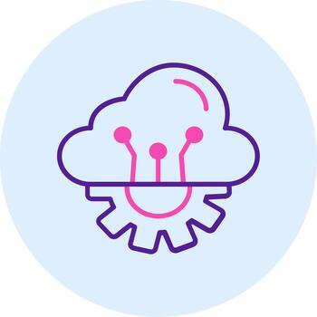 Cloud Computing Vector Icon