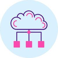 nube propiedades vector icono