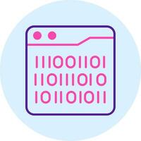 Binary Code Vector Icon