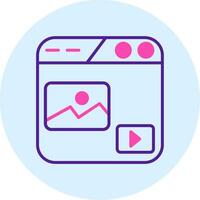 icono de vector de contenido