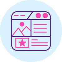 Landing Page Vector Icon