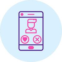 Dating App Vector Icon