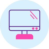 icono de vector de pantalla de monitor