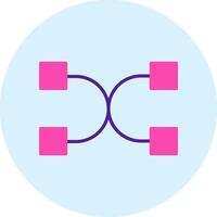 Many To Many Vector Icon