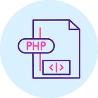 icono de vector de php