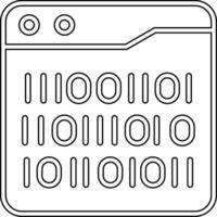 Binary Code Vector Icon