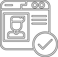 Verified Profile Vector Icon