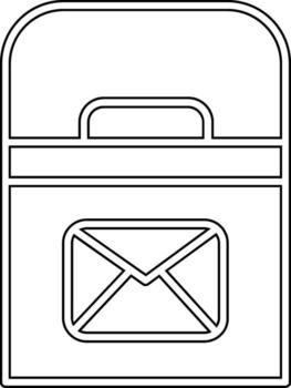 icono de vector de buzón