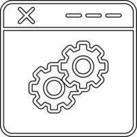 icono de vector de navegador