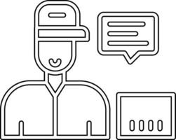 Customer Service Agent Vector Icon