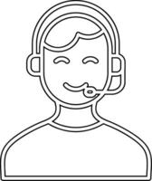 Customer Service Agent  Vector Icon