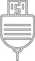 Usb Cable Vector Icon