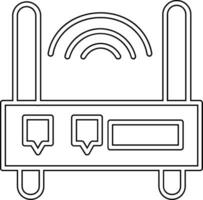 icono de vector de enrutador wifi