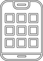 Dial Pad Vector Icon