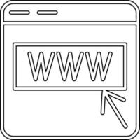 icono de vector de sitio web