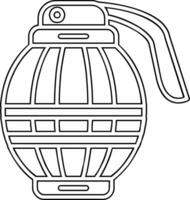 Hand Grenade Vector Icon