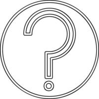 Question Mark Vector Icon