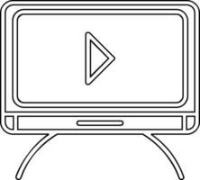 Tv moniter Vector Icon