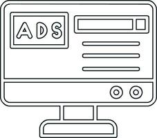 anuncios gratis vector icono