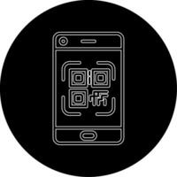 Smartphone Qr Code Vector Icon