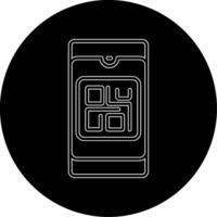 icono de vector de código qr