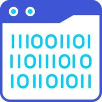 Binary Code Vector Icon