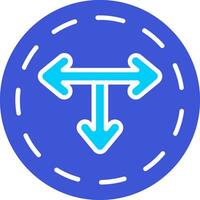 T Junction Vector Icon