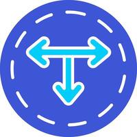 T Junction Vector Icon