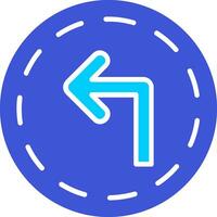 Turn Left Vector Icon