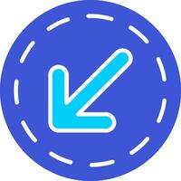 Down Left Arrow Vector Icon