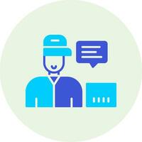 Customer Service Agent Vector Icon