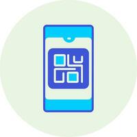 icono de vector de código qr